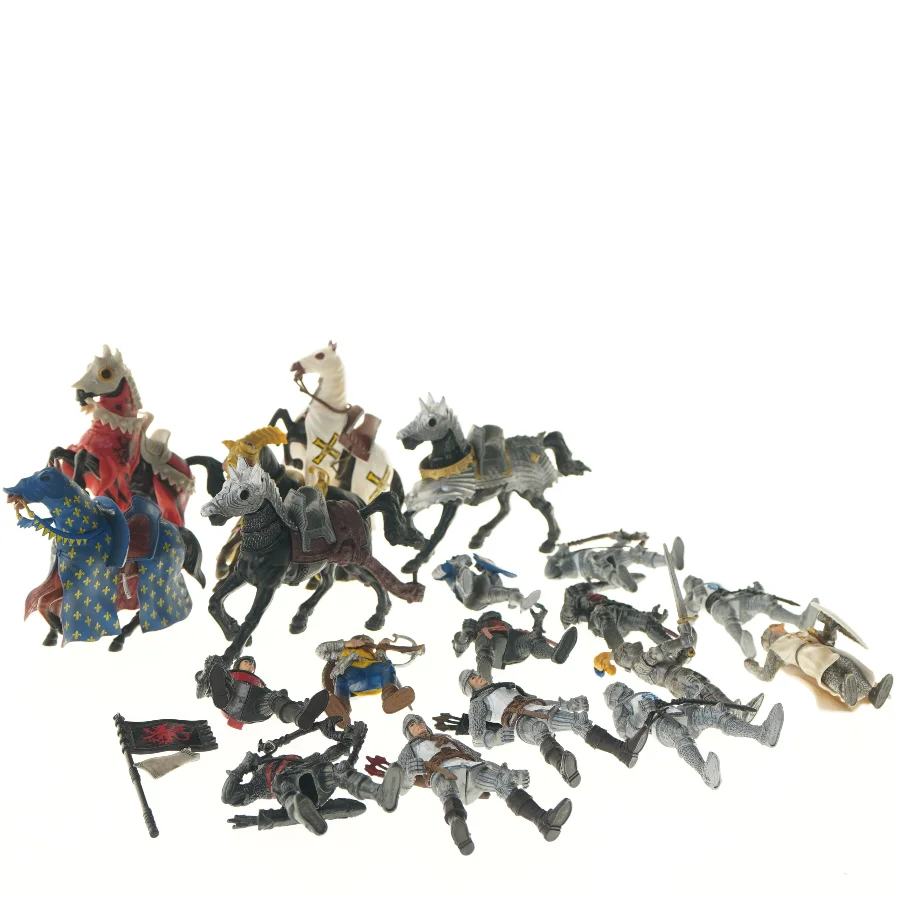 Papo Ridderfigurer med heste (str. 14 cm)
