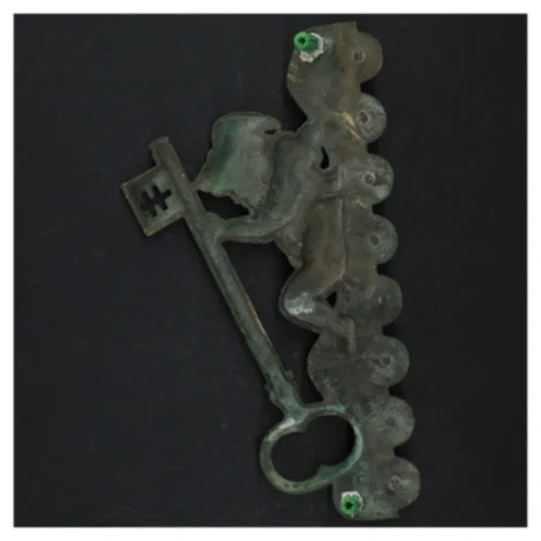 Antik Messing nøgleholder (str. 21 x. 11 cm)