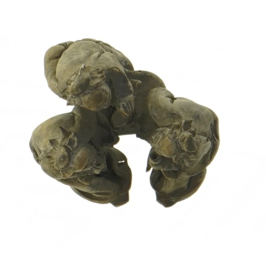  Skulptur af tre kinesiske mænd(str. 8 cm) (str. 8 cm)