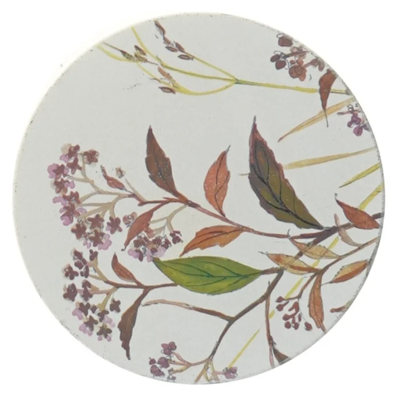 Vintage metal opbevarings dåse med floralt design (str. Ø 11 cm længde 15,5 cm)