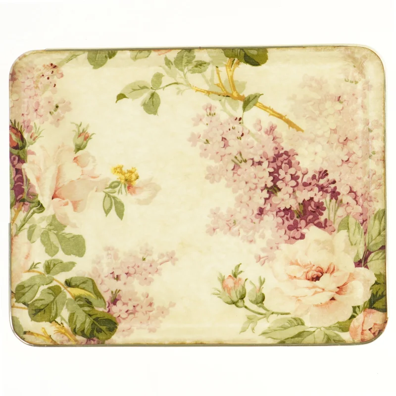 Vintage bakke med blomsterprint (str. 36x28 cm)
