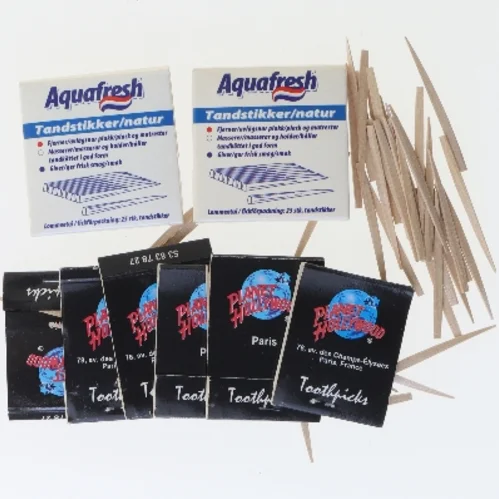 Samling af Planet Hollywood tandstikker pakker (str. 5 cm)