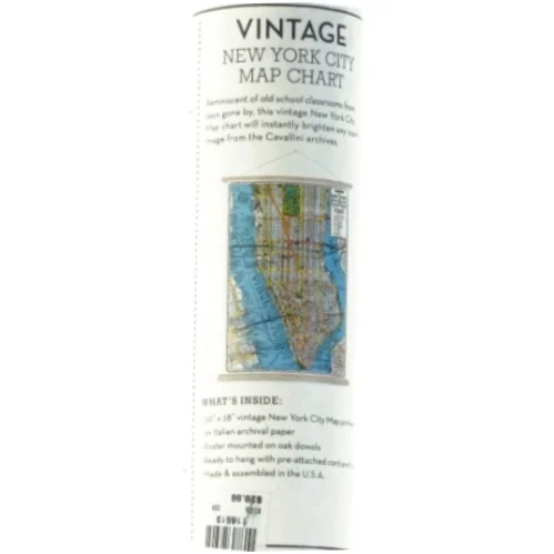 Vintage New York city map chart fra Cavallini And Co (str. 51x71 cm.)