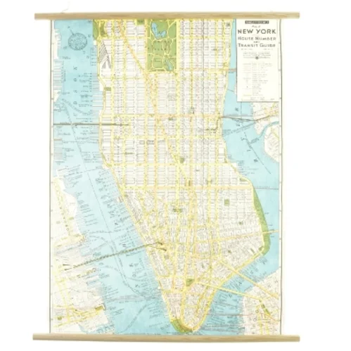 Vintage New York city map chart fra Cavallini And Co (str. 51x71 cm.)