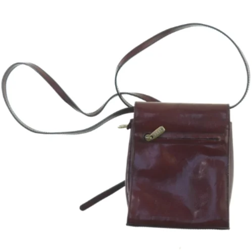 Vintage Læder Skulder Crossbody taske fra Adax (str. 20 x 18 cm)