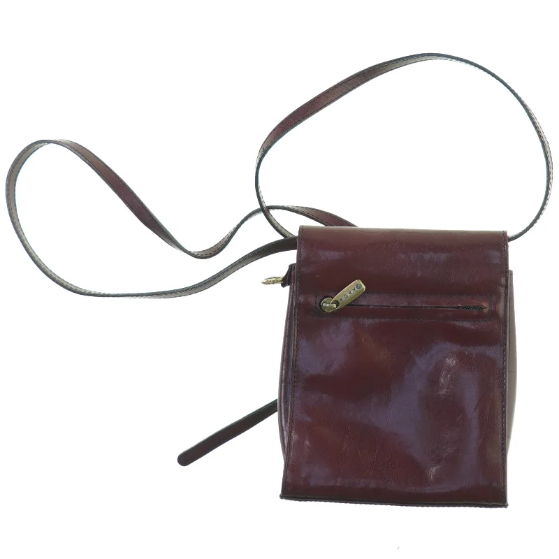 Vintage Læder Skulder Crossbody taske fra Adax (str. 20 x 18 cm)