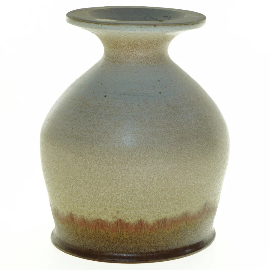 Gunni Stentøj Keramik krukke på fod vinglas (str. 14,5 x 12 cm)