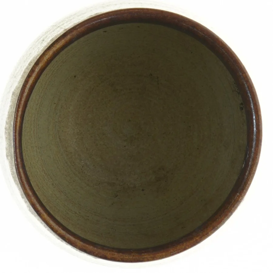Gunni Stentøj Keramik krukke på fod vinglas (str. 14,5 x 12 cm)