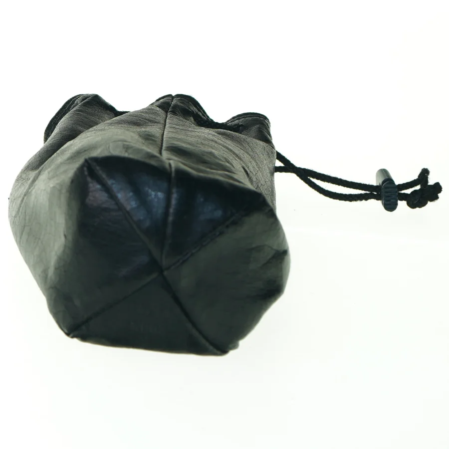 Læder kamera objektiv linse etui taske fra Olympus (str. 21 x 10 cm)