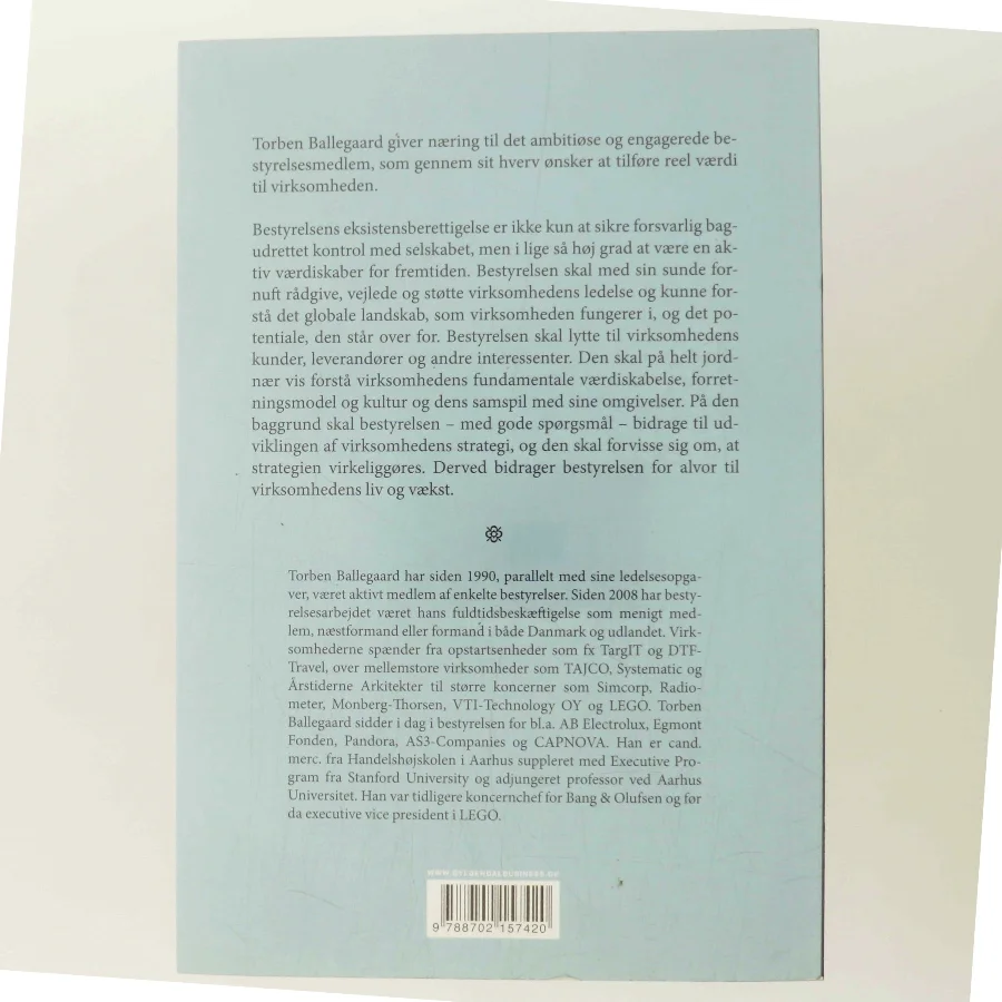 Når bestyrelsen skaber værdi af Torben Ballegaard (Bog)