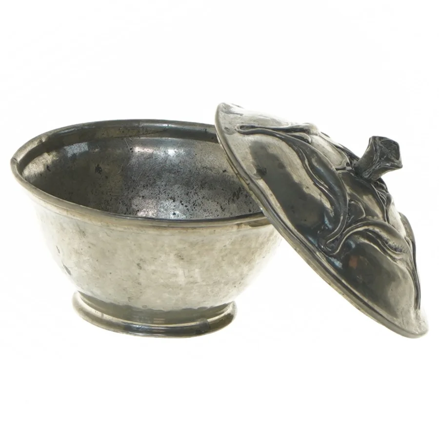 Antik Jugend lågskål (str. Ø 11 cm)