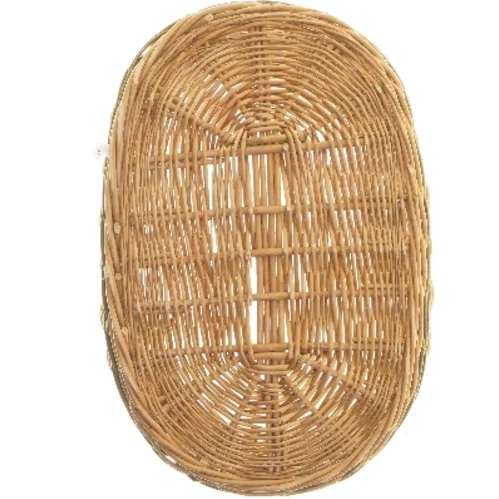 Flettet oval kurv (str. 40x20x26 cm)