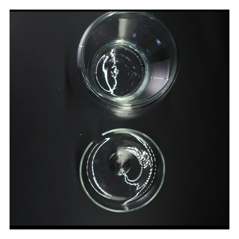 Glas punch bowle serverings skål(str. 27 x 21 cm)