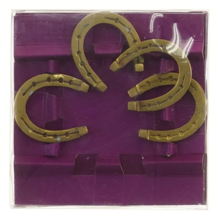 Dekorative Messing hestesko (str. 13x13 cm)