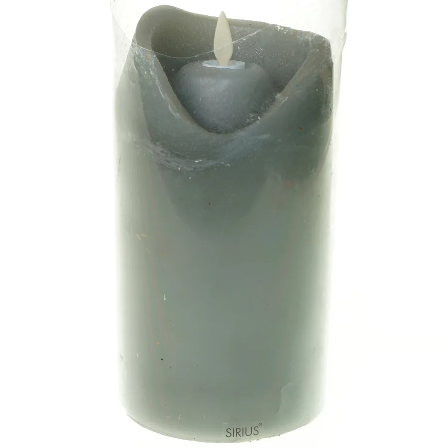 Batteri LED Blok stearin lys fra Sirius (str. 20 x 10 cm)