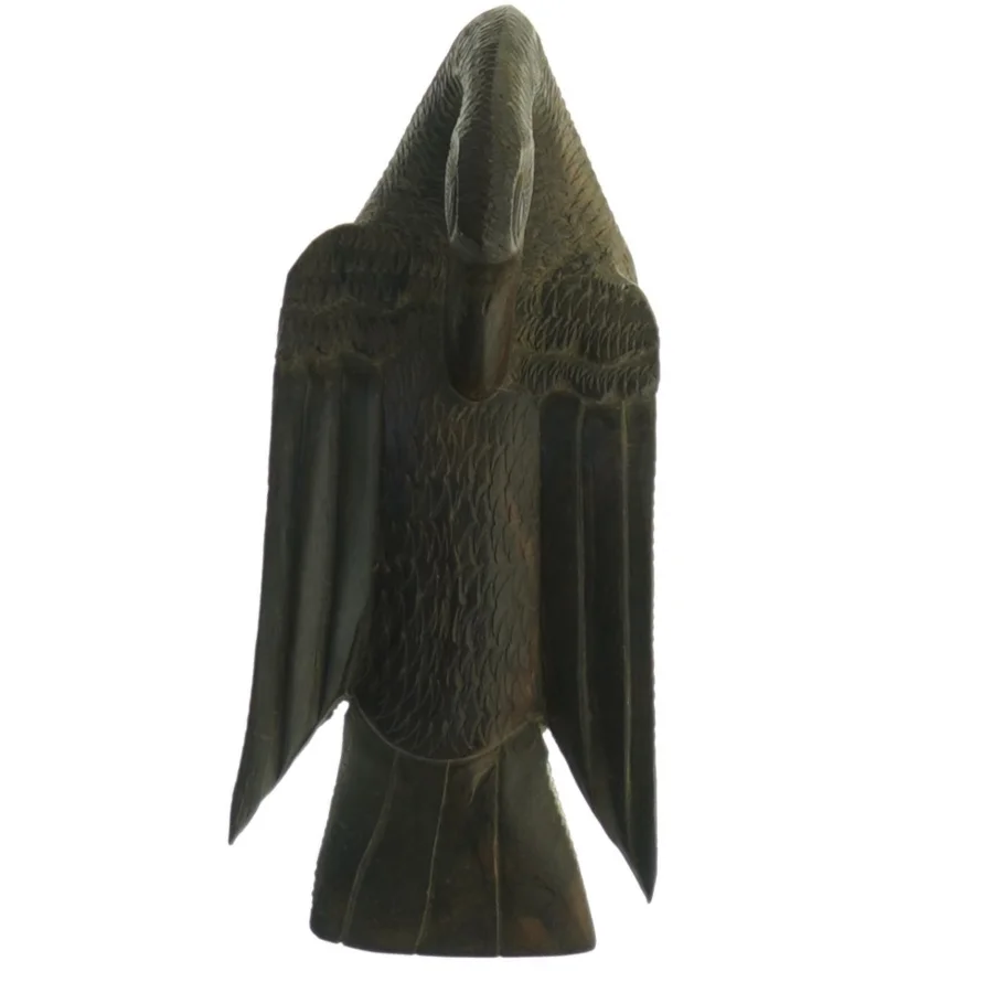 Træskulptur af and (str. 14 cm)