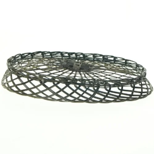 Fil de Fer Oval Flettet Metal Frugtkurv (str. 31 x 22 cm)