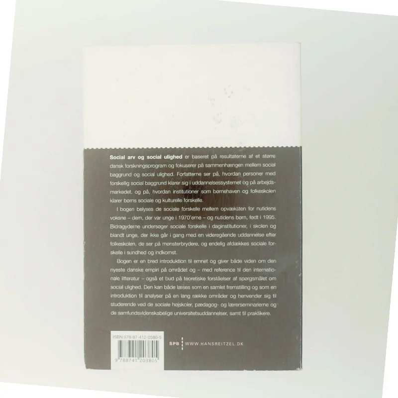 Social arv og social ulighed af Niels Ploug (Bog)