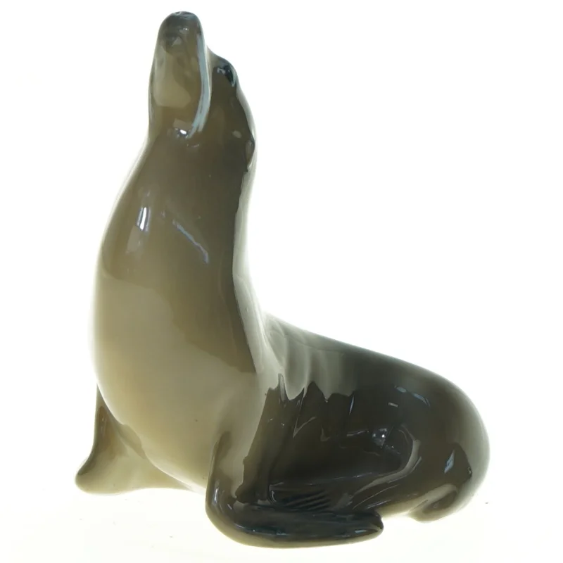 Porcelæns søløve figur 1441 fra Royal Copenhagen (str. 12 x 10 cm)