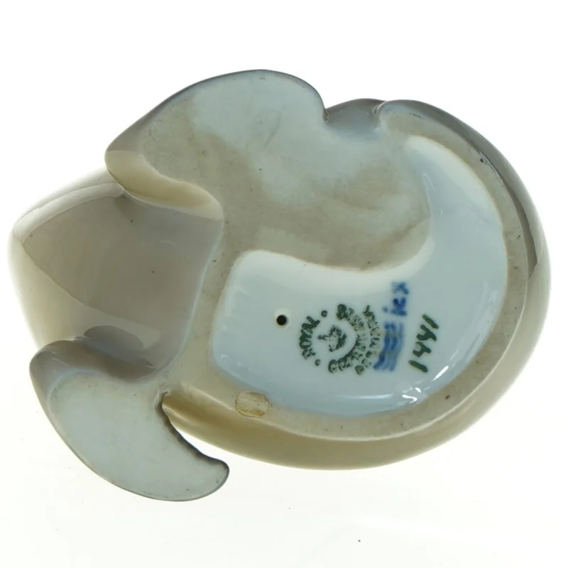 Porcelæns søløve figur 1441 fra Royal Copenhagen (str. 12 x 10 cm)