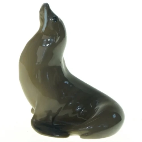 Porcelæns søløve figur 1441 fra Royal Copenhagen (str. 12 x 10 cm)