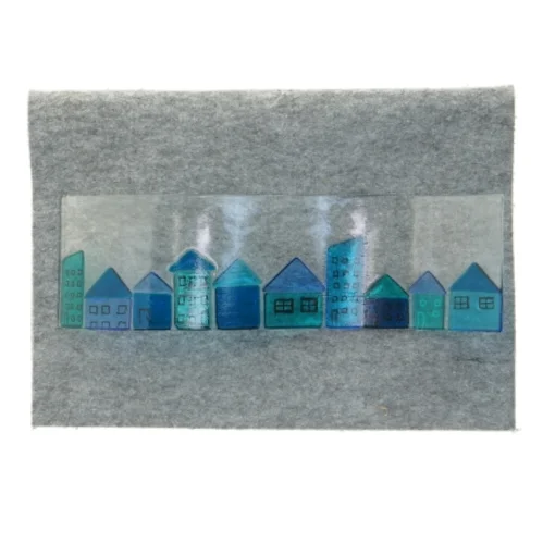 Fuset Glas Huse, dekoration (str. 38 x 11 cm)