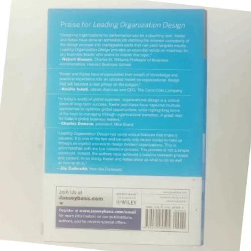 Leading organization design : how to make organization design decisions to drive the results you want af Gregory Kesler (f. 1952) (Bog)