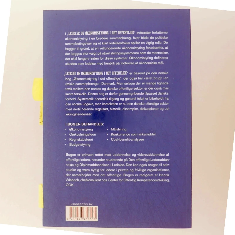 Ledelse og økonomistyring i det offentlige af Tor Busch (Bog)