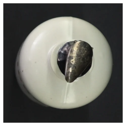 Vintage håndmalet porcelæn keramik eddikeflaske (str. 30 x 7 cm)