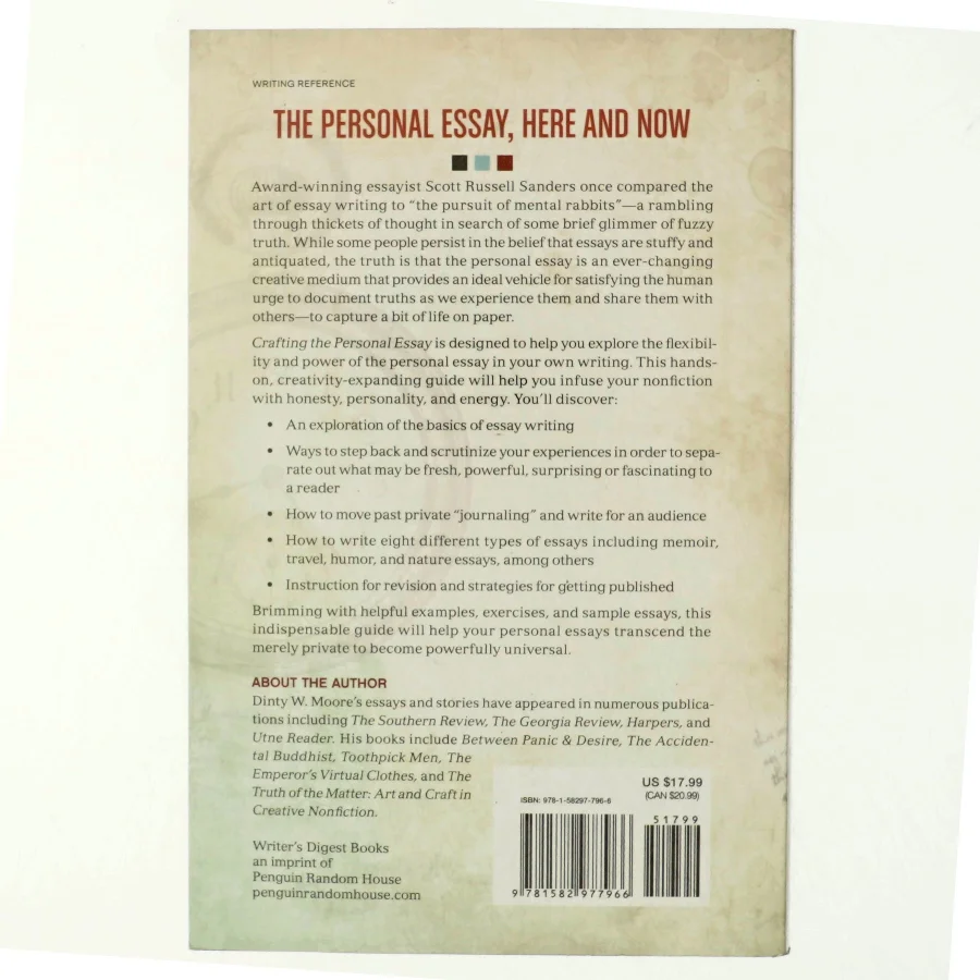 Crafting The Personal Essay af Dinty W. Moore (Bog)