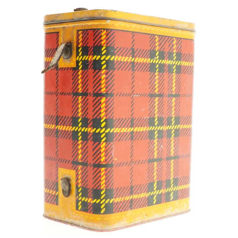 Skotsternet metal dåse (str. 27,5 x 19 x 14 cm)