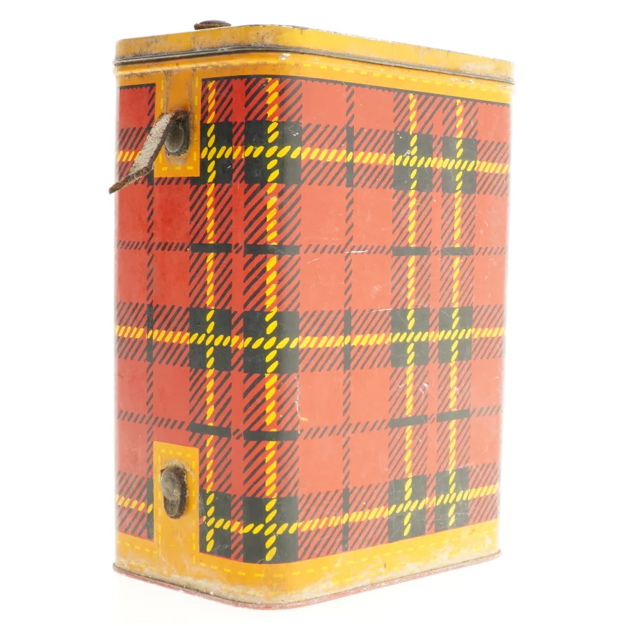Skotsternet metal dåse (str. 27,5 x 19 x 14 cm)
