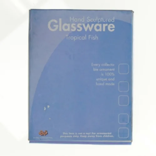 5 STK. Håndlavede Glas fisk (str. 17 x 13 cm)