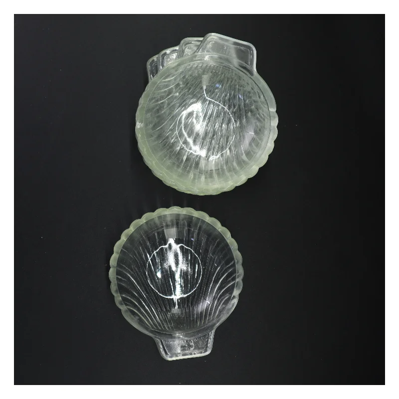 Glas Muslingeskaller skåle sæt 5 stk. fra Pyrex (str. 16 x 14 cm)