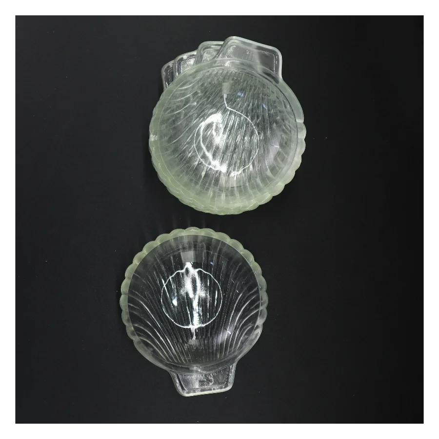 Glas Muslingeskaller skåle sæt 5 stk. fra Pyrex (str. 16 x 14 cm)