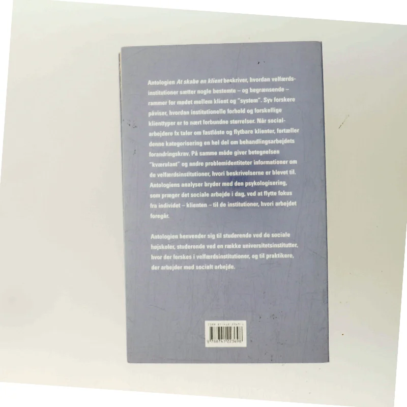 At skabe en klient : institutionelle identiteter i socialt arbejde (Bog)
