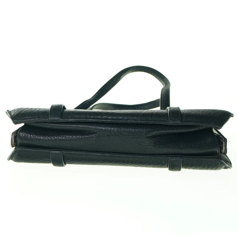 Vintage Læder Hånd Taske fra Bon Gout, foret med rødt læder (str. 30 x 20 cm)