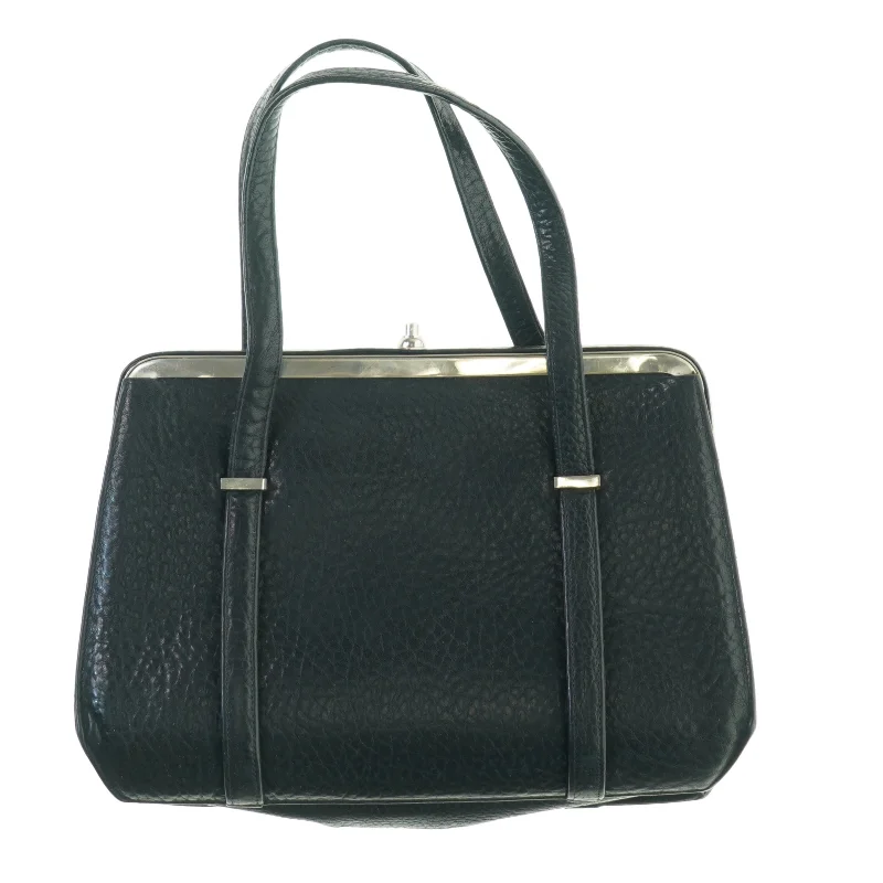 Vintage Læder Hånd Taske fra Bon Gout, foret med rødt læder (str. 30 x 20 cm)