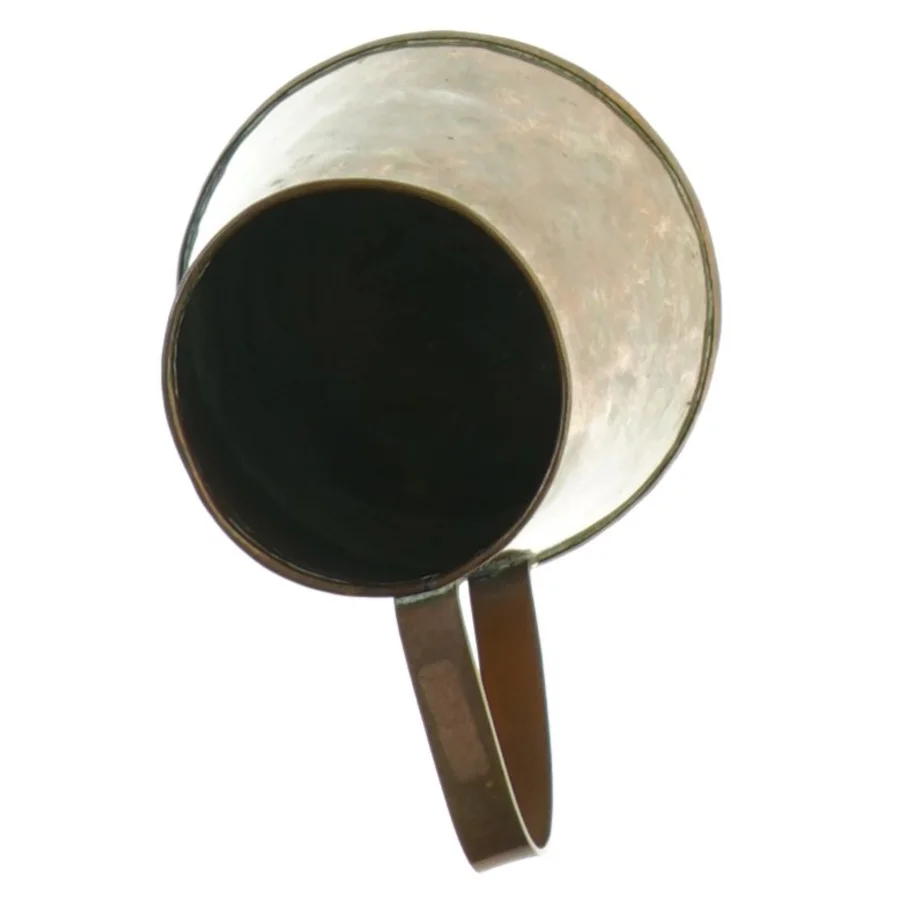 Antik kobberbæger (str. 8 x 8 cm)