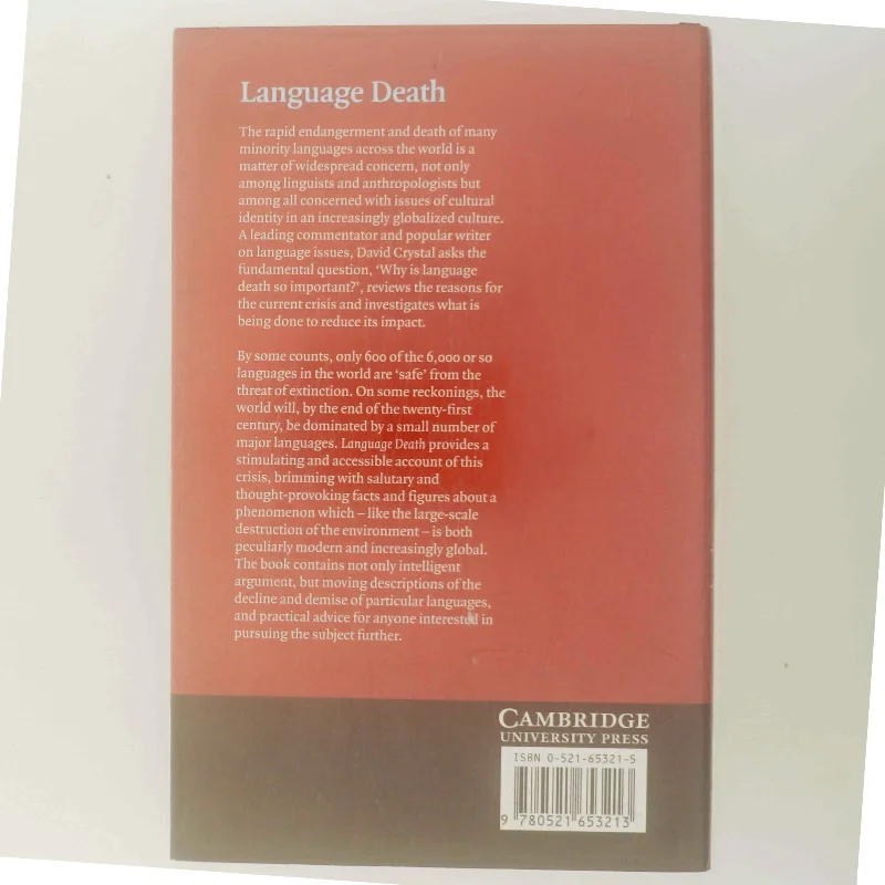 Language death af David Crystal (Bog)