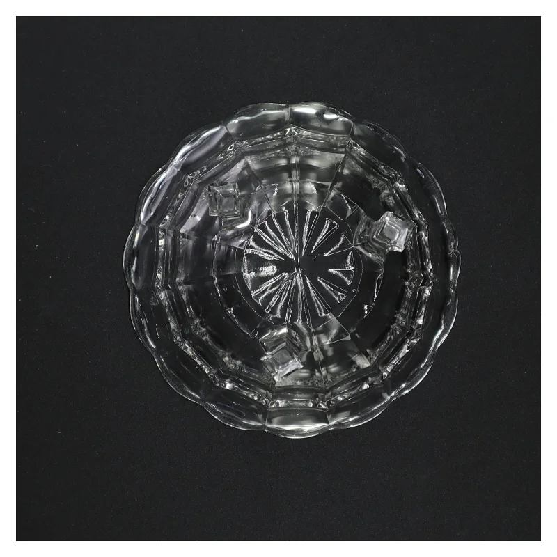 Krystal glas skål (str. 13 x 8 cm)