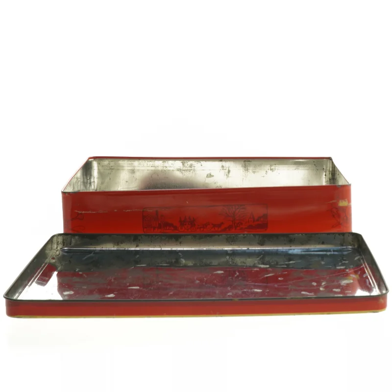 Vintage blikæske (str. 23x14,5 cm)