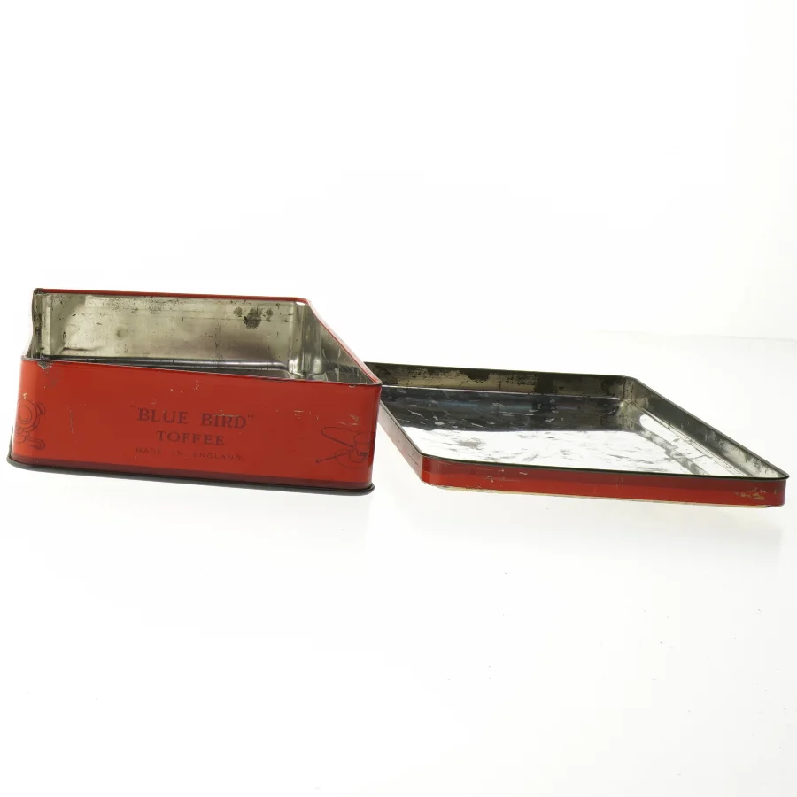 Vintage blikæske (str. 23x14,5 cm)