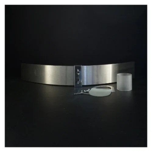 Væghængt lyseholder Arc i rustfrit stål fra Herstal komplet (str. 51 x 8 cm)