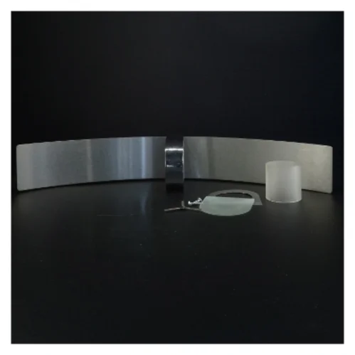 Væghængt lyseholder Arc i rustfrit stål fra Herstal komplet (str. 51 x 8 cm)