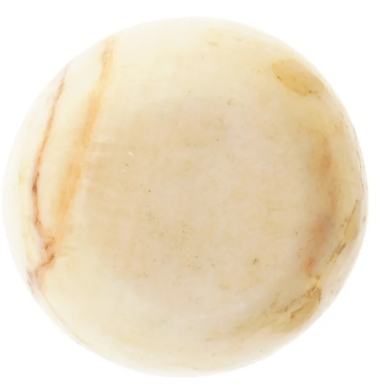 Alabast Marmor vase (str. Ø 10,5 cm længde 13 cm)