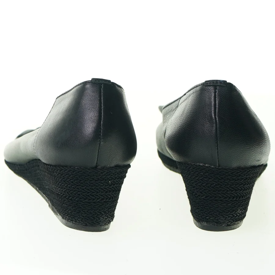 Vintage Retro Peeptoe Sko med kilehæl fra Rudi Og Harald Nielsen (str. 37)