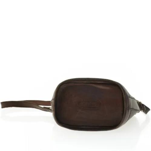 Vintage Flet Læder skuldertaske fra Bosboom