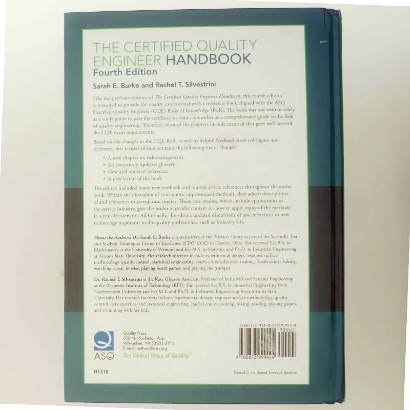 The Certified Quality Engineer Handbook (Bog)