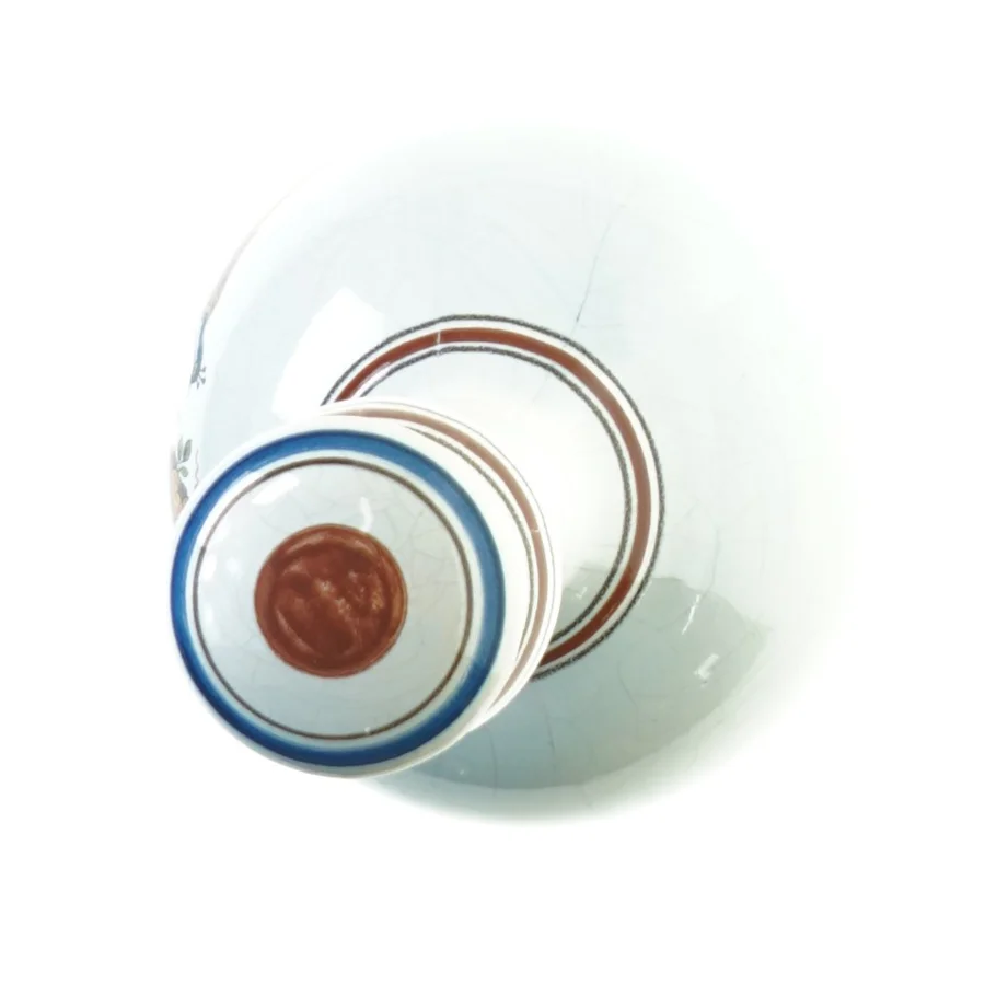 Fajance Apoteker Karaffel OL.CASSIAE med prop fra Delft (str. 27 x 12 cm)